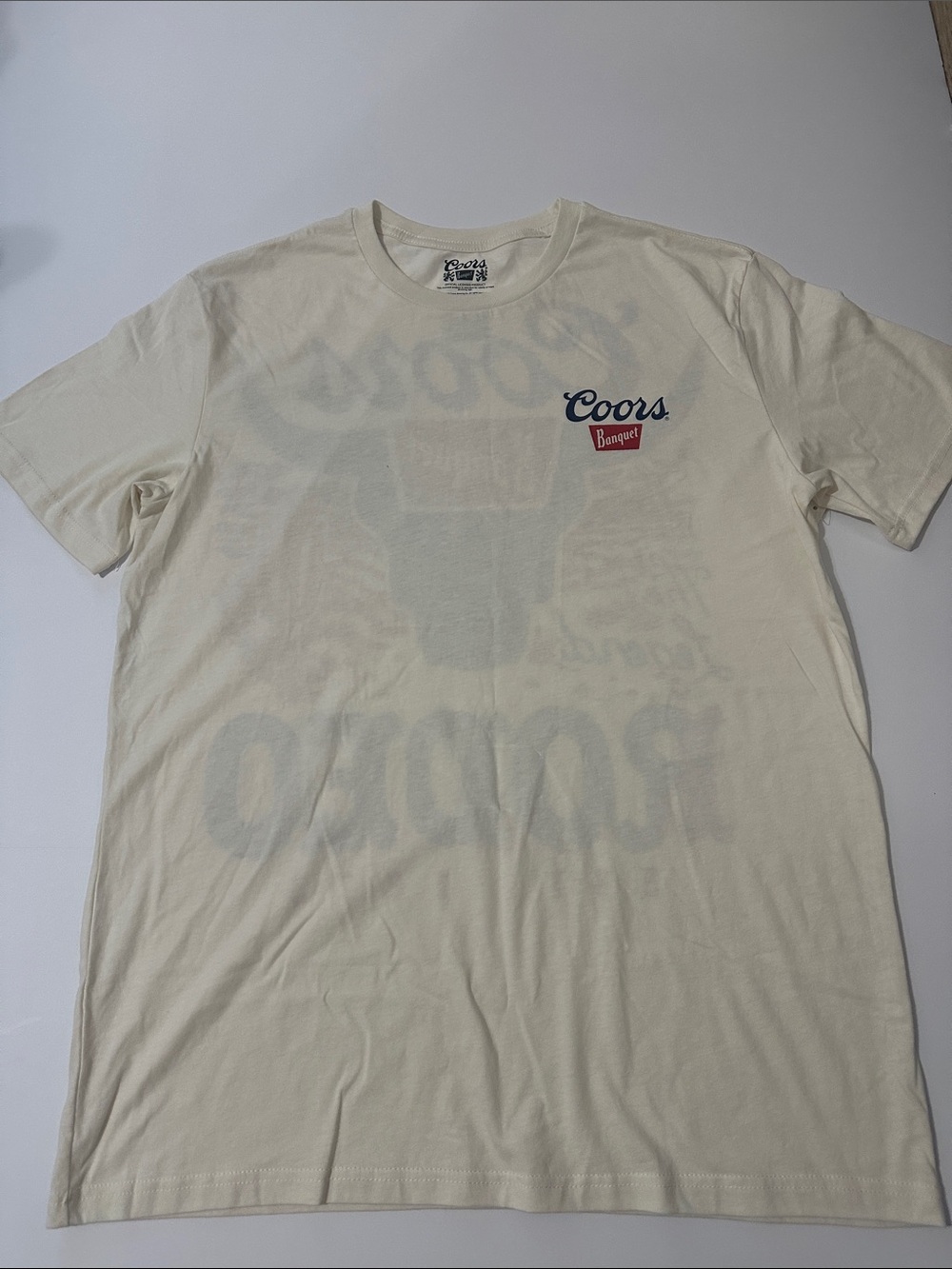 Coors Banquet Short-Sleeve Crewneck T-Shirt - Cream